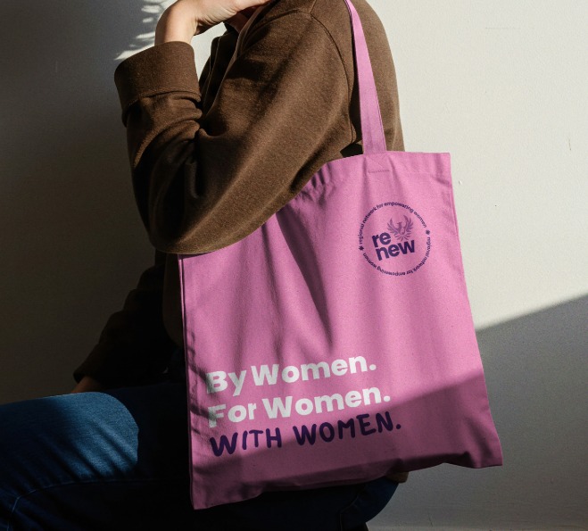 Branded tote bag